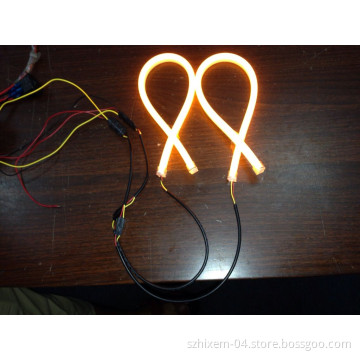 2014new Dual Color Flexible LED Strip DRL Auto LED Light with Tunning Function
